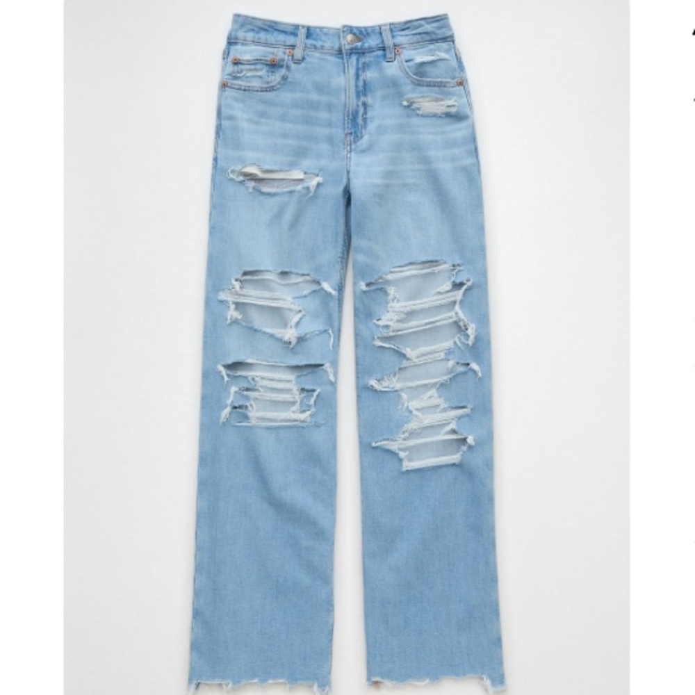 AE Dreamy Drape Light Blue Women's Jeans